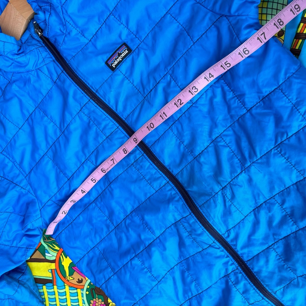 Patagonia Kids Full Zip Blue Quilted Nano Puff Jacket Size Large 12 - Picture 12 of 14